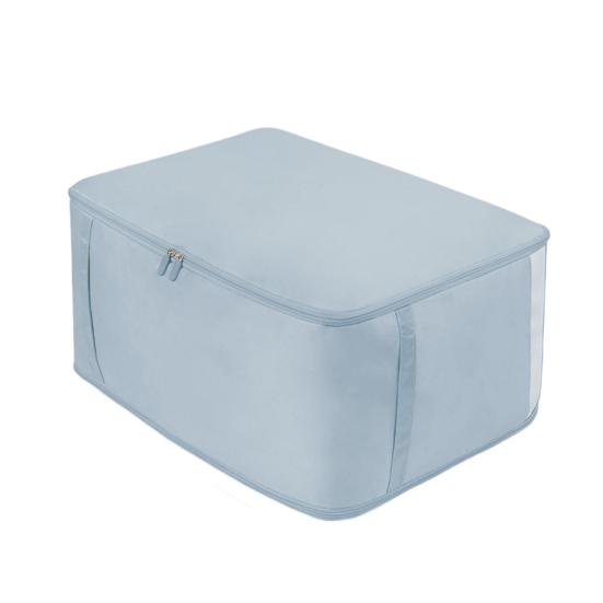 Self Compression Comforter Bag Large Capacity Quilt Storage Bag Washable Wardrobe Organizer with Mesh Viewing Window for Clothes Blankets Sweaters