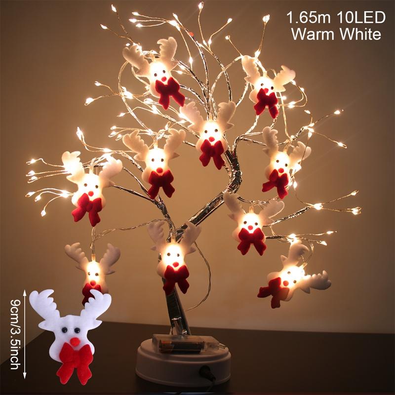 10LED Snowman String Lights Christmas Tree Decor Garland Lights Christmas Ornaments Christmas Decorations Navidad Natal New Year