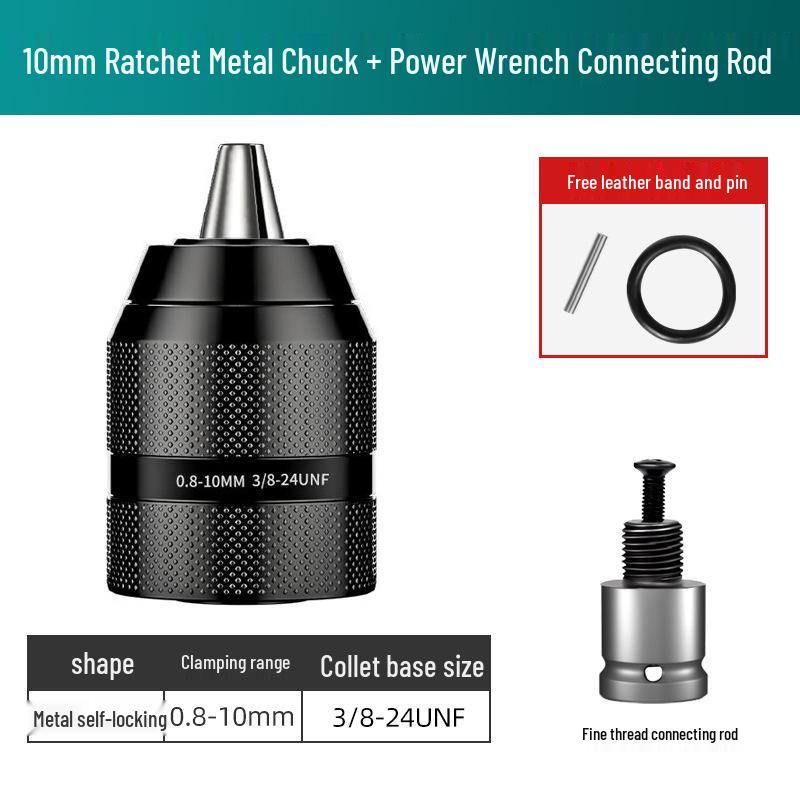 Electric Wrench Conversion Drill Bit Adapter Impact Socket Chuck