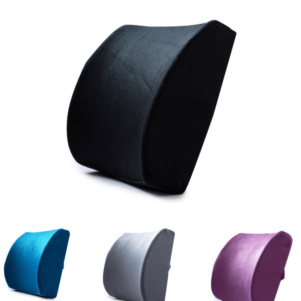 Ergonomický bederní polštář z paměťové pěny pro kancelářskou židli a autosedačku Víceúčelový polštář na záda