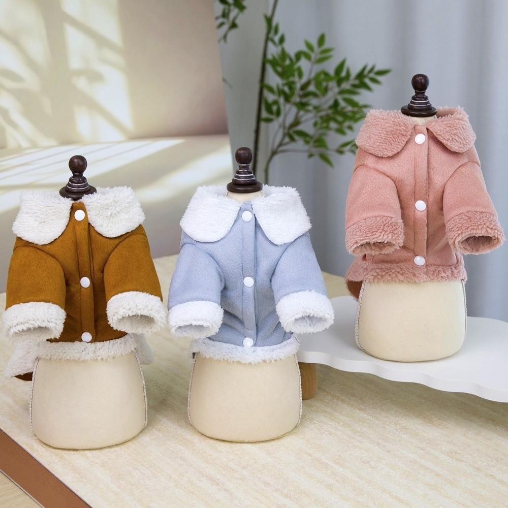 Winter Warm Dog Coat Suede Pet Clothes Cute Puppy Winter Skirt Small Dogs
