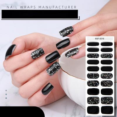 New Gel Manicure Stickers Illuminated Semi-baked Semi-cured Nail Stickers