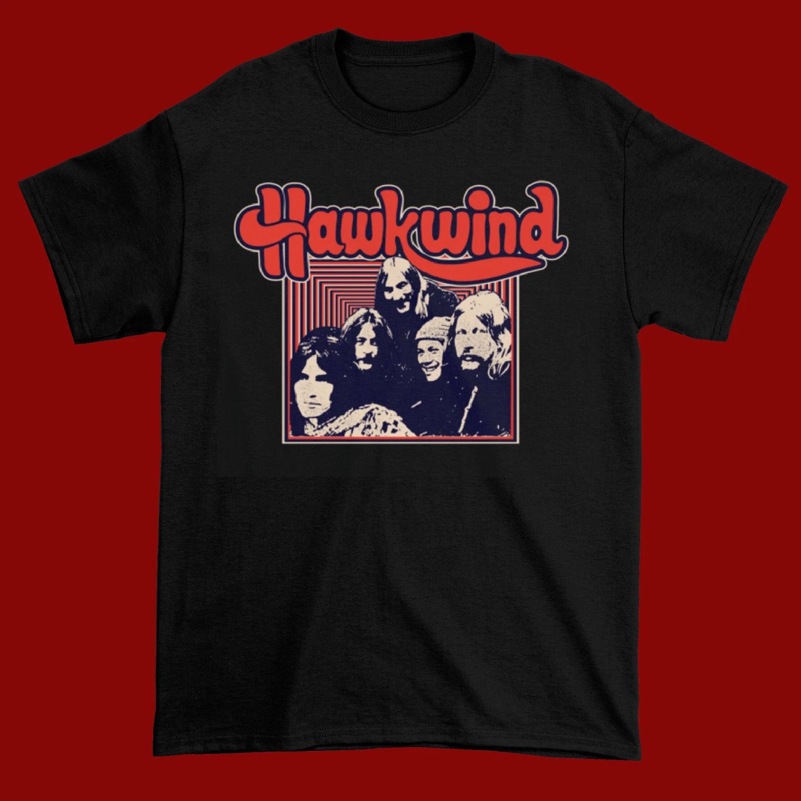 New popular HAWKWIND Band member T-shirt Black All size Shirt NG2697 2XL