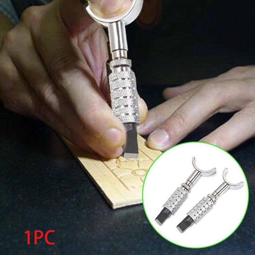 

Adjustable DIY Leather Carving Swivel Knife Leathercraft Blade Tools