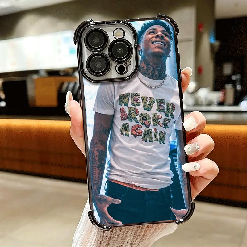 Rapper YoungBoy Soft Phone Case For iPhone 15 16 17 Air 14 Pro Max 16E Plus 13 12 Mini Plating Anti-Fall Fundas