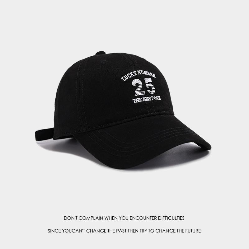 

версия высококачественной бейсболки с вышитыми буквами, большой окружностью головы, глубокий верх, мужские и женские кепки, ретро-лицо, маленький козырек, прилив Adjustable (55-59cm) чёрный