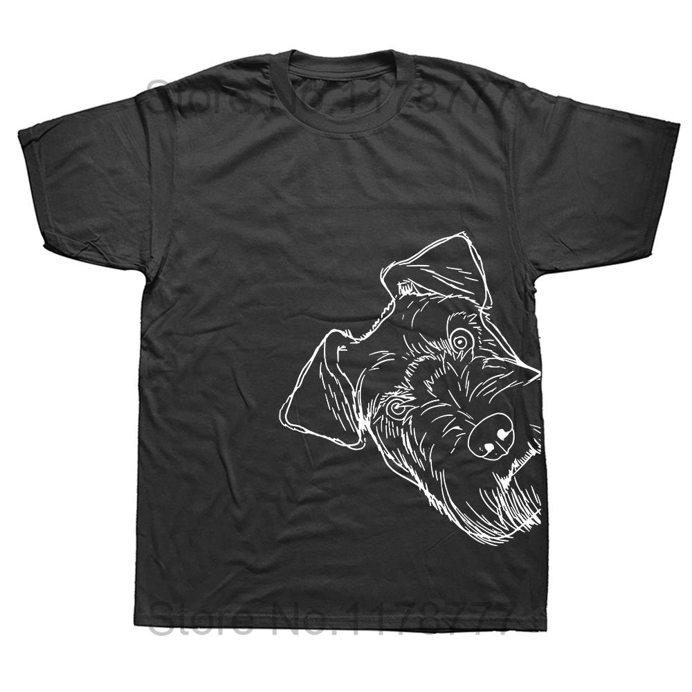 Best Schnauzer Dad Ever Dog Fathers Day T Shirts Summer Style Streetwear Short Sleeve Birthday Gifts Tshirt Mens Clothing
