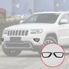 Black Fog Light Cover Fog Lamp Frame For Jeep Grand Cherokee 2014-16 Accessories