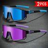 2 STÜCK Shades Radbrille Mtb Brille Für Biker Shade Outdoor Sportbrille UV400