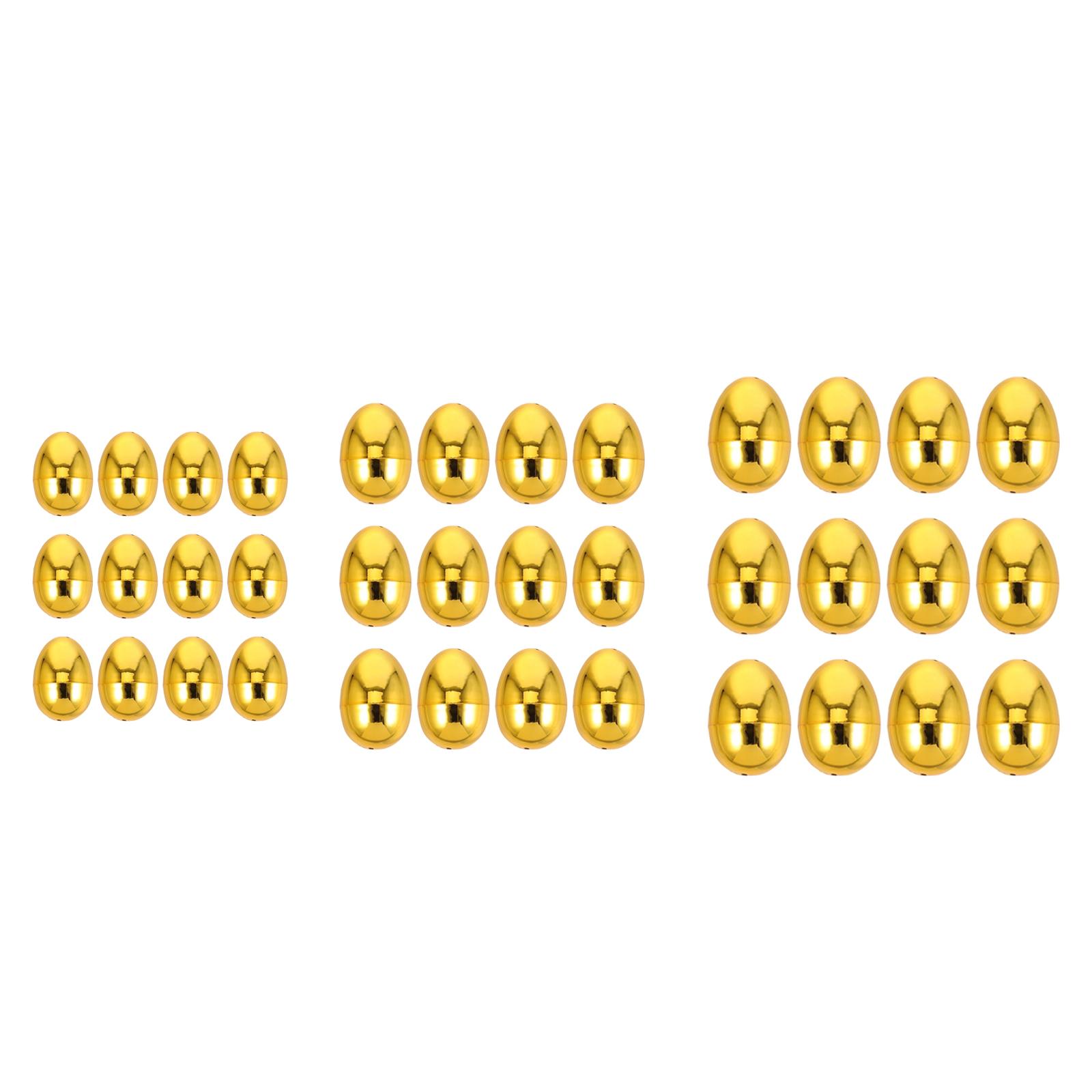 

Заполняемые пасхальные яйца Золотые блестящие Приз для класса Пасхальный декор Наполнители для подарочных пакетов для детей Мальчиков Девочек Пасхальная вечеринка Сувенир S