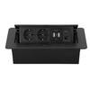 European Multi-functional Pop-up Desktop Power Strip with USB and Network Socket