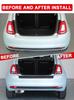 TPE Black For Fiat 500 2016-2025 Car Exterior Rear Guard Decorative Protective Strip Car Accessories