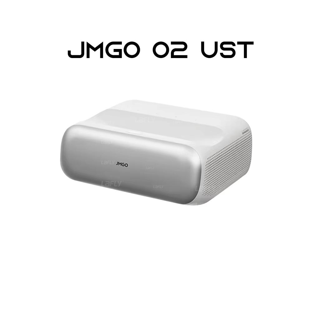 JMGO O2 Neue Generation Triple-Laser UST-Projektor - 1080P Nativ, 4K-Dekodierung, Ultra-Tragbar, Vollautomatisch, Smart Home Theater Projektor UK Plug