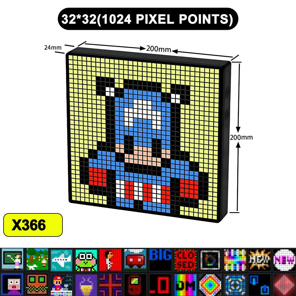 

Умный светодиодный матричный пиксельный дисплей RGB DIY граффити Bluetooth управление приложением художественный дисплей для декора игровой комнаты крутая анимационная рамка