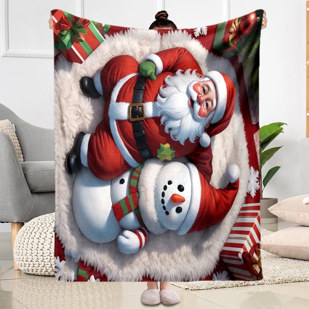 Christmas 31 Blanket Soft & Cozy Great for Office Picnics Seaside All-Season Use Modern Perfect Gift for Relatives and Friends