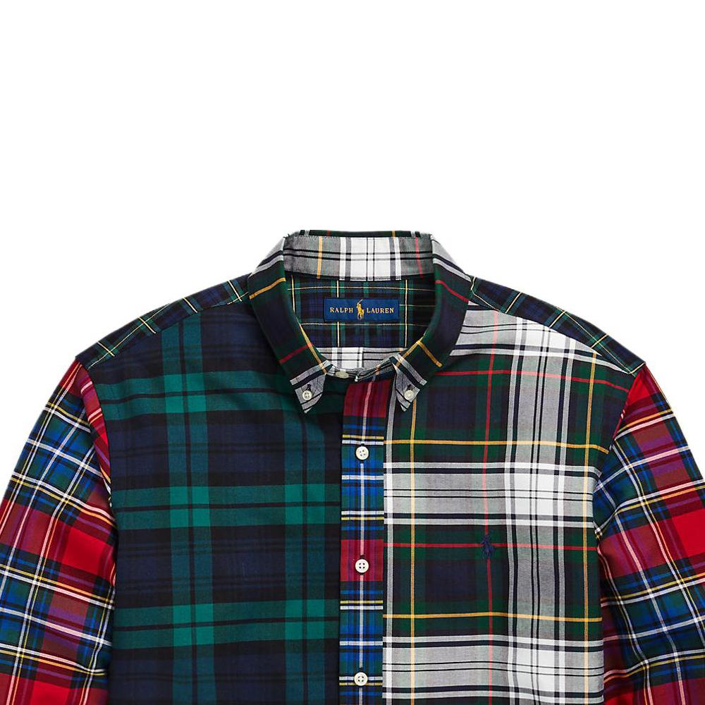 Polo Ralph Lauren SS23 Kostkovaná košile s dlouhým rukávem na knoflíčky Pánské košile Vícebarevná 710858682-001