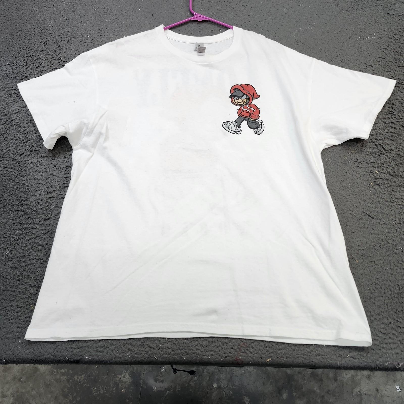 Lonely World Yogi Bear Shirt Mens XL White Graphic Tee Print Gildan Streetwear Unisex T-Shirt L