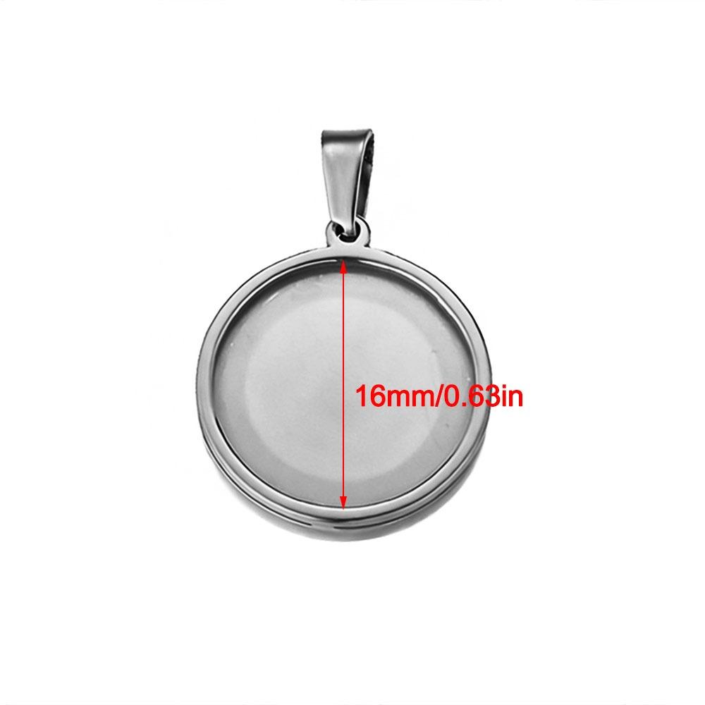 5pcs Blank Pendant Charms Round Blank Pendant Trays Versatile Tray Setting  Jewelry Making