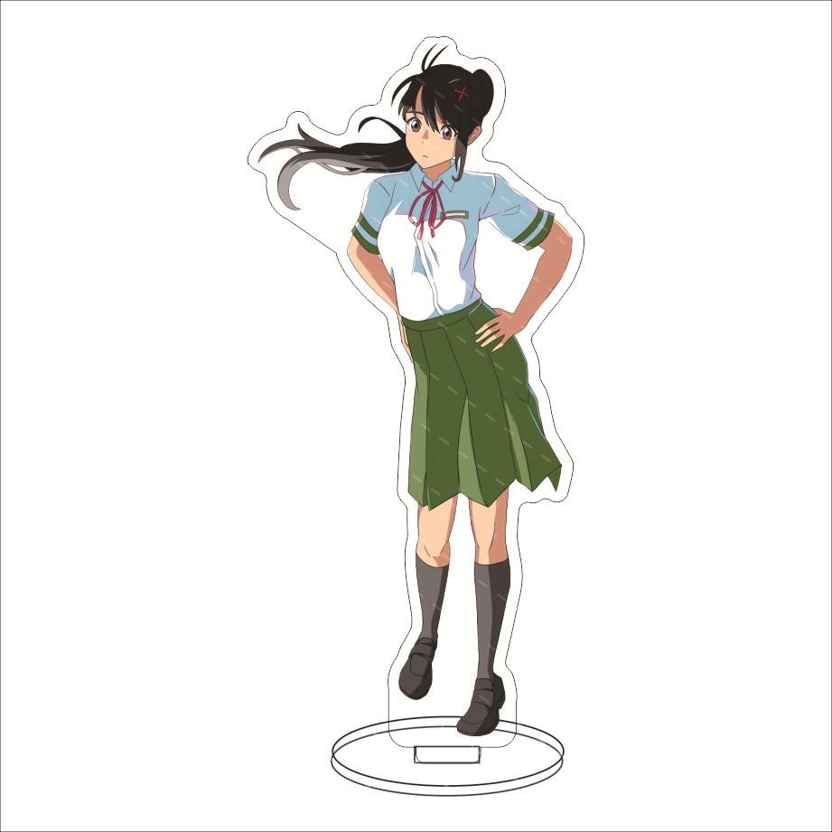Anime Suzumeno Tojimari Suzume Movie Acrylic Stand Model Plate Decoration Desk Figure Display Girl Gift Artist Products Standee
