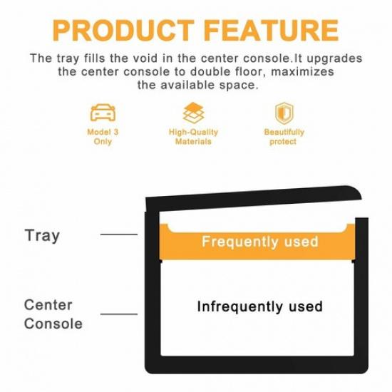 Storage Box Center Console Organizer Armrest Tray For Toyota TACOMA 2016-