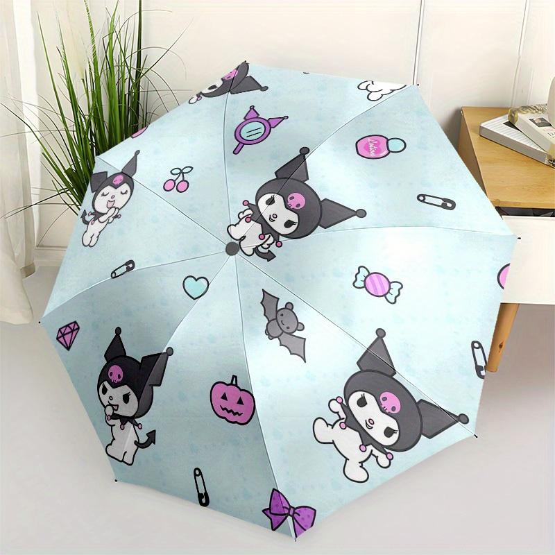 

1pc Halloween Kuromi PatternUmbrella with Plastic Handle,Suitable for All Seasons Home Travel Outdoor UmbrellaSanlio218
