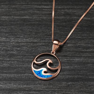 Blue Ocean Pendant European and American Minimalist Niche Design New Necklace Fashionable and Personalized