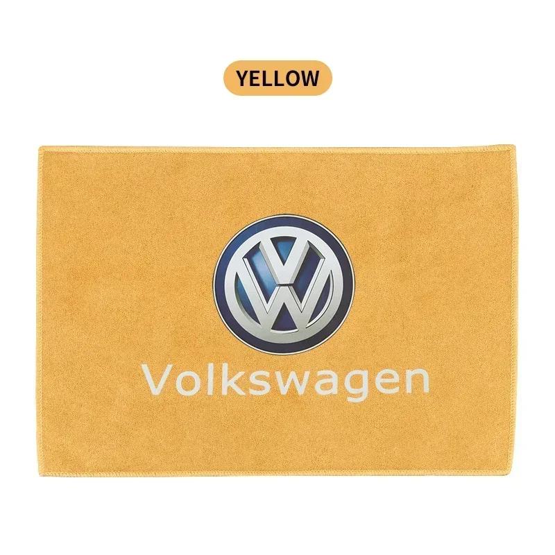 

For VOLKSWAGEN VW Polo B6 2025 Hot For Volkswagen Microfiber Towel Car Cleaning Care Accessories For Volkswagen Sagitar GTI Polo жовтий