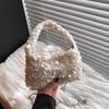 Summer Solid Color Sequin Shine Shoulder Bag Casual Chain Underarm Bag Simple Large Capacity Female Shopping Fashion Crossbody Bag