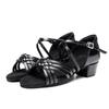 Fashion Leather-uped Dancing Shoes  Adult Girls Latin Dancing Shoes High Heels 3.5cm White, Pink, Black Soft Soles for Practice Shoes