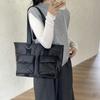 Tote Bag Nylon Casual Autumn and Winter New Cotton Clothes Bag Commuting Large Capacity Shoulder Bag Women