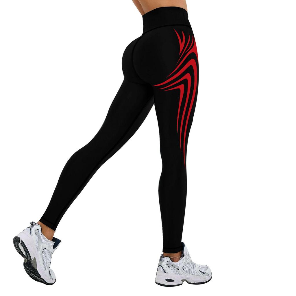 European & American High-Waist Yoga Crop Pants: Women's Tight Fit for Running & Fitness