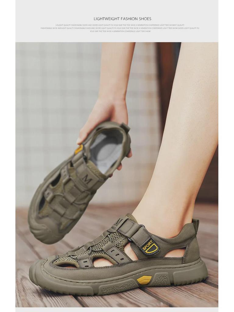 Męskie letnie antypoślizgowe sandały sportowe na plażę i do aktywności na świeżym powietrzu