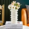 1PC Plastic Spiral Decorative Vase Scandinavian Flower Arrangement Kitchen Living Room Bedroom Home Wedding Decoration Ornament