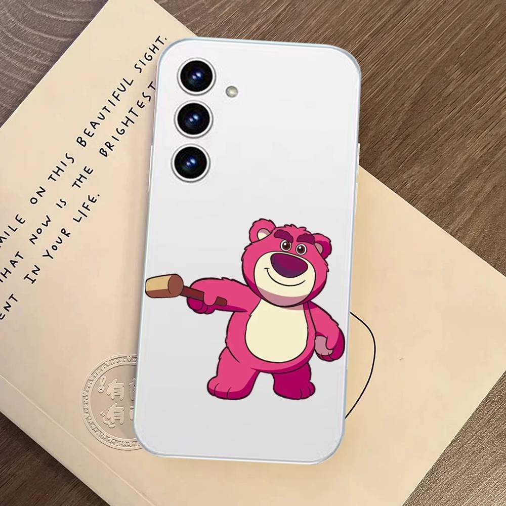Cute L-Lotso Phone Case For Samsung Galaxy S21 S22 S23 S24 S25ULTRA FE Ultra Plus5G A52S Transparent Cover