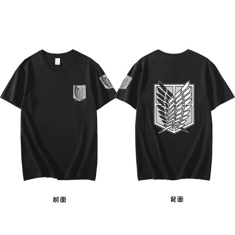 Anime Attack On Titan Series Printing Tshirt Short Sleeve Tee Summer Tops Unisexs Clothing Casual Daily Wear