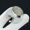 Pyrit Druzy Edelstein Handgefertigter Anhänger, 925 Sterling Silber Anhänger, Natürlicher Pyrit Druzy Silber Anhänger, Anhänger für Mama Anhänger als Geschenk