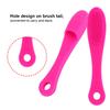 Silicone Face Cleansing Finger Brush Pore Cleaner Blackhead Removal Massager (Dark Rose Red)