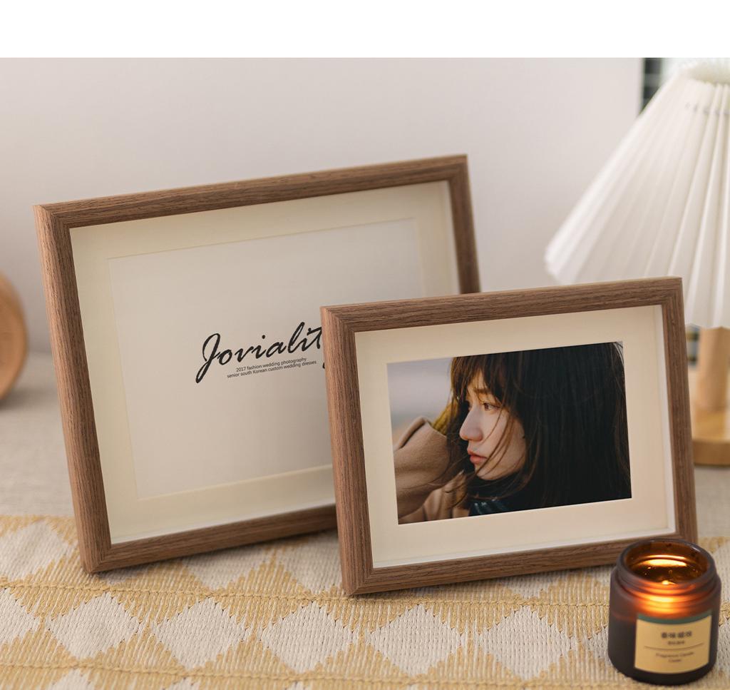 Nordic Wooden Picture Frame Creative Picture Holder Desktop Photo Frame Photo Display Wedding Party Decor Frames Wall Pictures