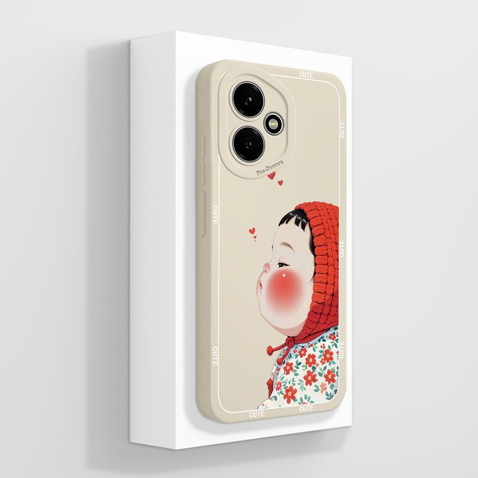 For Honor 400 Lite Case For Honor 400 Pro 5G Painted Flower Back Cover Full Protection Soft Funda Liquid Silicone Phone Housing