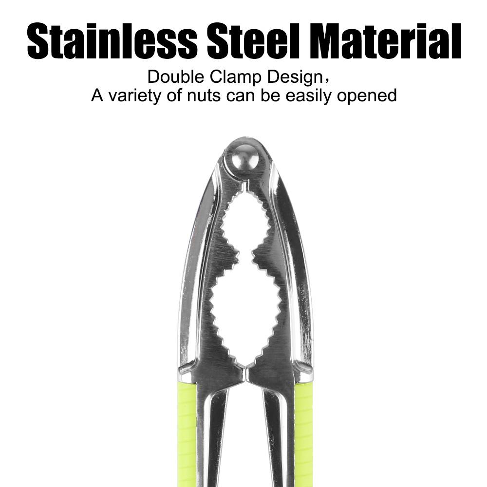Sheller Opener Nut Clip Quick Walnut Cracker Kitchen Tools Pine Pecan Hazelnut Plier Stainless Steel Nutcracker Nut Cracker