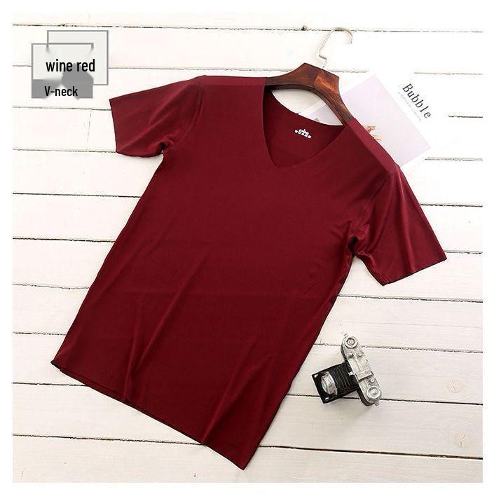 Men's Ice Silk Short Sleeve T-shirt - Popular in Southeast Asia