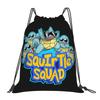 Custom S-Squirtles Drawstring Backpack Bags Men Women Lightweight Manga Gym Sports Sackpack Sacks for Yoga