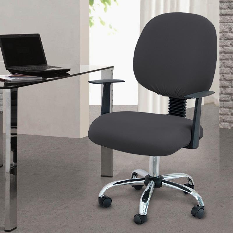 Two-Piece Computer Chair Cover Washable Executive Chair Cover For Computer Stretchable Seat Covers Computers Chairs