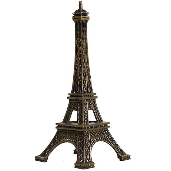 15cm Home Decoration Romantic Paris Eiffel Tower Metallic Model Figurines Decor