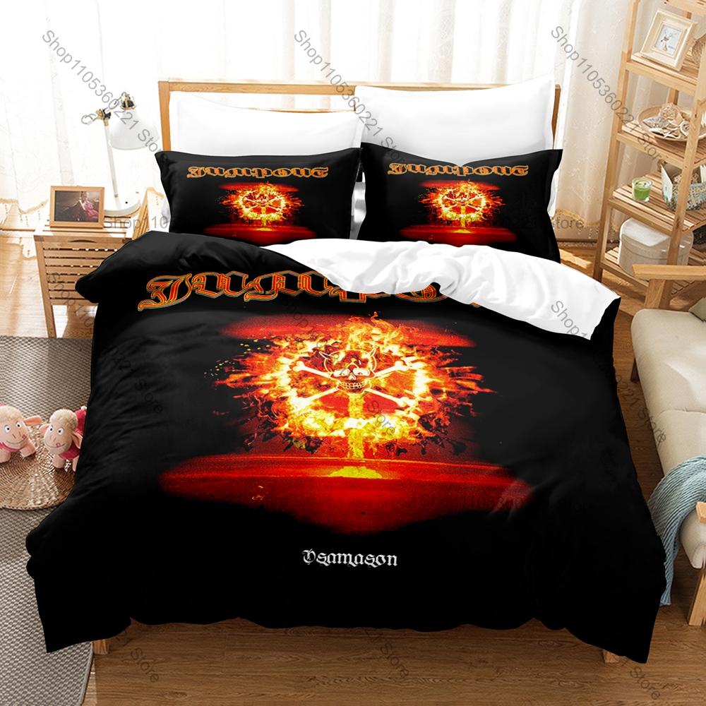 OsamaSon Fan Merch Duvet Cover + 2 Pillowcases, Stylish Art Print Bedding for Rap Music Lovers Collection