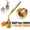 Tragbare Butan-Schweißbrenner Gasbrenner Hohe Temperatur Flammenwerfer für Outdoor Camping BBQ Gasfeuerzeug