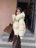 2025 Winter Short Women's Down Jacket: Sweet Korean Style, Petite Fit, White Duck Down, Loose, Thickened Coat
