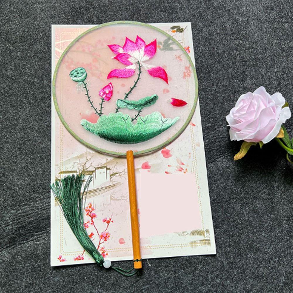 Handheld Embroidery Fan Chinese Style Silk Fan Ancient Chinese Style Fan  Home Decor