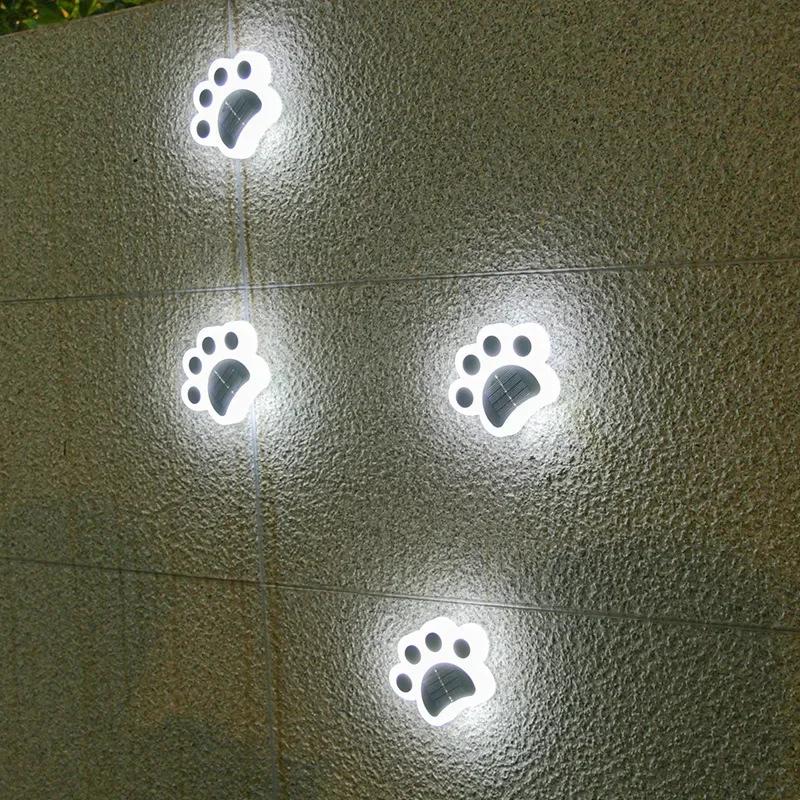 1/2/4Pcs LED Solar Cat's Paw Lights Outdoor Waterproof Solar Lights Courtyard Garden Lighting Villa Yard Decor Solar Lawn Lamp