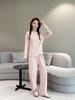 Women's Plus Size Fleece-Lined Ribbed Leggings for Autumn & Winter - Thickened Wide-Leg Casual Home Pants